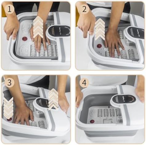 Pedicure Foot Spa, Foot Spa Bath Massager with Heat, Collapsible Bath Soak Tub, Portable for Any Casual Scene to Help You Relax, Mothers Day Fathers Gifts, Gifts for Women Men