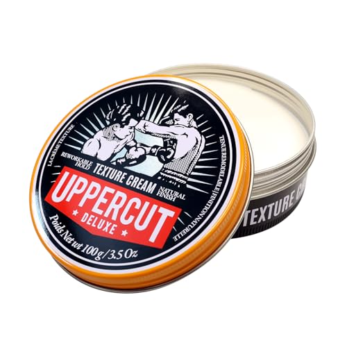 UPPERCUT DELUXE Texture Cream, Re-workable, Pliable Hold, Natural Finish, 3.5 oz / 100g