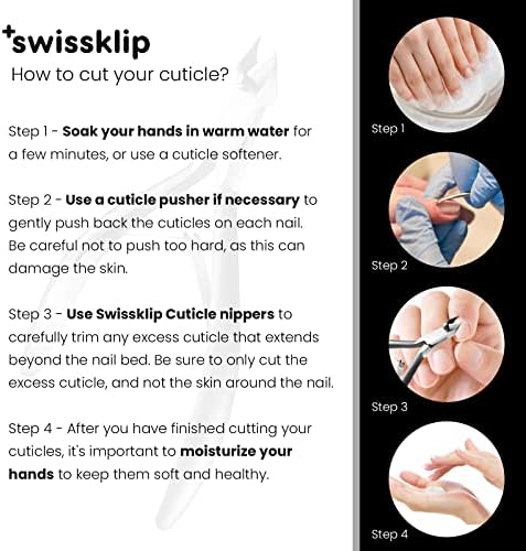 Swissklip Cuticle Trimmer, Cuticle Remover, White Elephant gifts, Cuticle Nippers, Cutter, Nail Nipper used along with Cuticle Pusher Tool, Nail Cuticle Trimmer