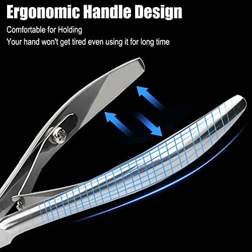 LePinko Professional Cuticle Trimmer kit, Super Sharp Dead Skin Clipper, Labor-saving Cuticula Remover for Fingernail Toenail, Manicure Pedicure Tool for Women Men, Home Salon Use, 7mm Jaw