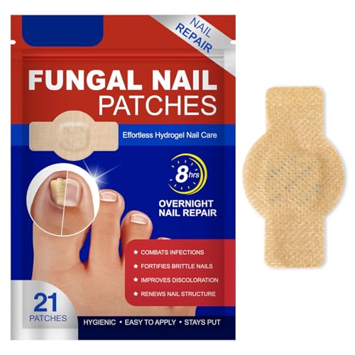 2Pack Fungal Nail Patches, Nail Fungus Patches for Toenail, Fingernail Fungus Treatment,Overnight Toe Nail Treatments for Damaged Nails Ingrown Toenail Foot Nails Repair and Care