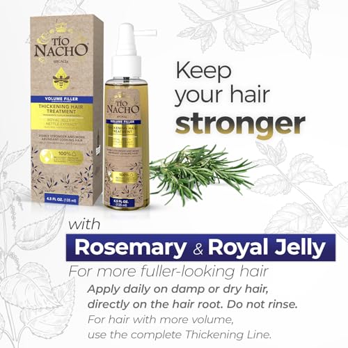 Tio Nacho Thickening Hair Care Bundle - Shampoo, Conditioner, and Treatment, Strengthening System for Fine Hair