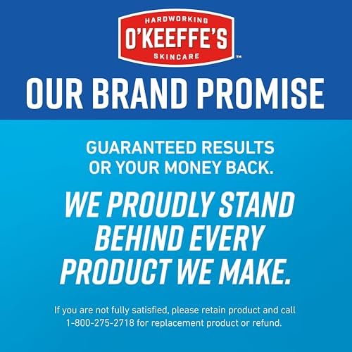 O'Keeffe's for Healthy Feet Night Treatment Foot Cream-7 oz Tube (1 Pack)-Guaranteed Overnight Relief for Extremely Cracked, Dry Feet, Repairing Skincare, Instantly Boosts and Retains Moisture Levels