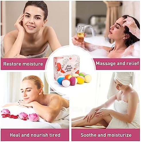 48 Natural & Organic Bath Bombs for Women and Kids, Rich in Essential Oils, Relaxation and Stress Relief, BathBombs Gift Set for Mothers Day, Christmas, Valentines Day & Birthday