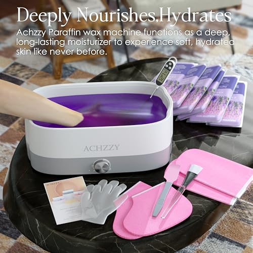Paraffin Wax Machine for Hands and Feet, 4000ml Paraffin Bath, Paraffin Wax Warmer with Refills, Nourishing and Moisturizing, Professional-Grade Spa Treatment for Soft and Smooth Skin