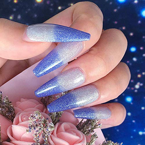 Gel Nail Polish Set -Color Changing Gel Nail Polish Set Purple Blue Pink Red Laverder Wind Red Black Color Changing Gel Polish Soak Off UV LED Thermal Temperature Art (8PC003)