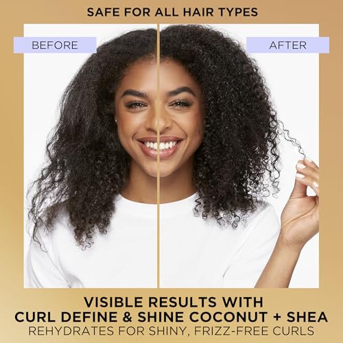 Pantene Pro-V Miracles Curl Define & Shine Coconut + Shea Sulfate-Free Shampoo 13.5 FL OZ