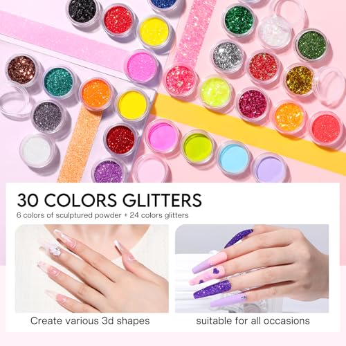 Morovan Acrylic Nail Kit with Everything: Beginners Professional Nail Kit Set for Starter Acrylic Nail with Drill Nail Christmas