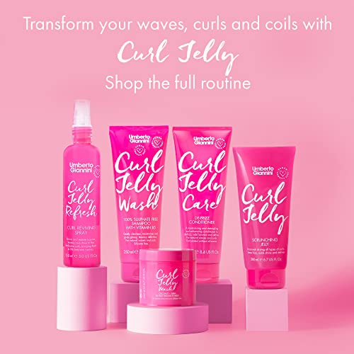 Umberto Giannini Curl Jelly Starter Kit - Travel Size Curl Scrunching Jelly, Shampoo & Conditioner