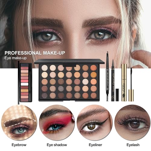 M All In One Full Makeup Kit for Women, Multipurpose Makeup Sets, Beginners and Professionals Alike, Easy to Carry(Pink)