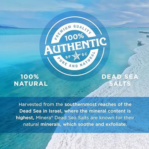 Minera Coarse Grain Dead Sea Salt for Bath & Soaking – 10 lbs, Fast-Dissolving, 100% Pure & Natural, Unscented, Skin-Nourishing Bulk Sea Salt
