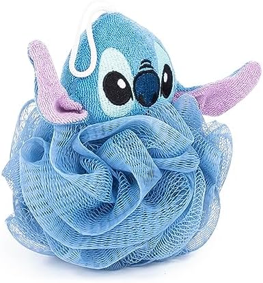 Jay Franco Disney Lilo & Stitch 2 Piece Loofah Set – Kids Bath & Shower Body Scrubber Sponge
