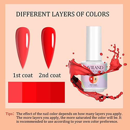 SAVILAND Glows in The Dark Gel Nail Polish Set - 12 Halloween Colors Luminous Neon Nail Gel Polish Set Soak off U V/LED Glow Effect Nail Polish for DIY Nail Art Design Holiday Gifts for Women