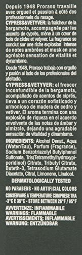 Proraso Eau De Cologne, Cypress and Vetyver, 3.4 Fl Oz