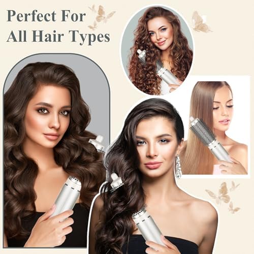 Round Brush Attachment for Shark FlexStyle Accessories, Normal Round Volumizing Brush Hair Styling Tool for Straight, Wavy, Curly, and Coily Hair
