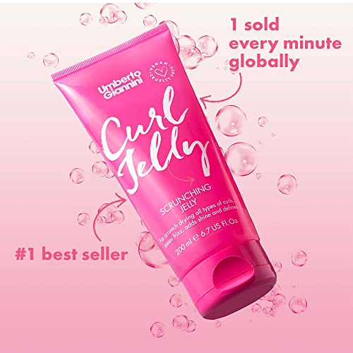 Umberto Giannini Curl Jelly Starter Kit - Travel Size Curl Scrunching Jelly, Shampoo & Conditioner