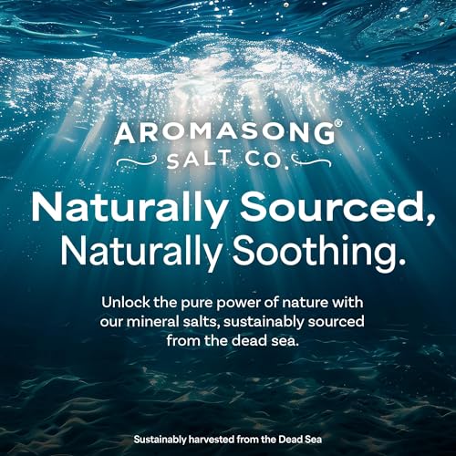 Aromasong Magnesium Flakes for Bath from The Dead Sea- 12 LB Resealable Pack Magnesium Chloride Flakes -Organic Bath Salt Muscle Relaxing Mineral Soak (Packaging May Vary)