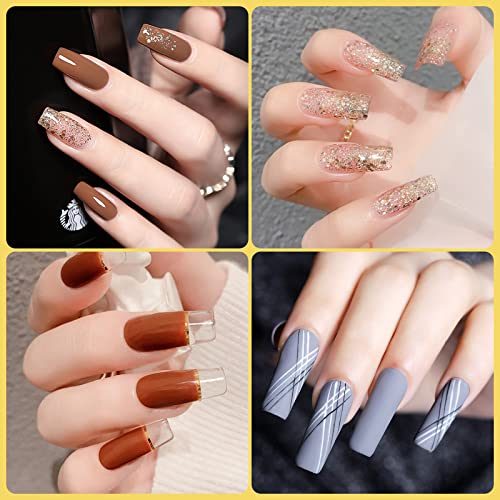 1000PCS Square Nail Tips for Acrylic Nails Professional, Fake Clear Natural Acrylic Short Square French Artificial Nail Tips Half Cover with Acrylic Nail Clipper, 2PCS Nail Files for Nail Salon Home