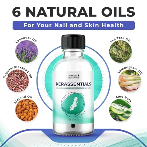 Kerassentials Oil, 8-IN-1 Plant-Based Formula, Natural Ingredients | Made in USA, No Stimulants, Non-GMO – 15ml, 1 Month Supply