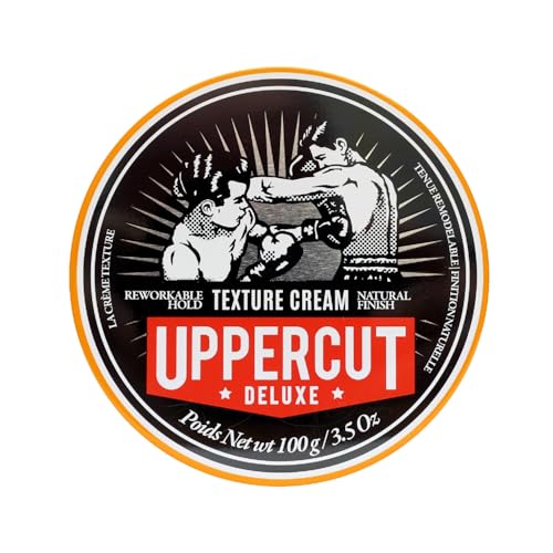 UPPERCUT DELUXE Texture Cream, Re-workable, Pliable Hold, Natural Finish, 3.5 oz / 100g