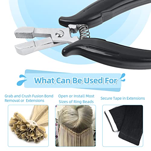 Fusion Bond Crusher Tool for Keratin Hair Extensions… (Thread Shape)