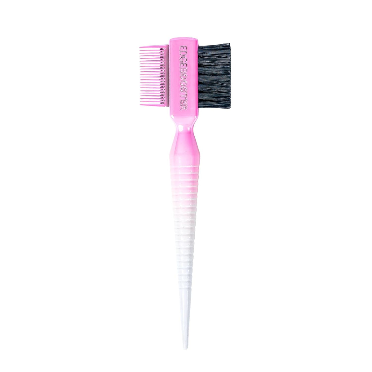 STYLE FACTOR EDGE BOOSTER® Hammer Brush Rat Tail– Double-Sided Edge Control Brush & Comb with Boar Bristles – For Edges, Slick Backs, Baby Hair Styling, and Taming Flyaways- Travel Size