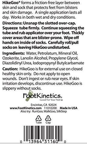 HikeGoo Blister Prevention Cream Specifically Formulated for Feet