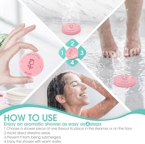 30 Pack Shower Steamers for Women Present Set, Shower Bath Bombs with 6 Scents, Self-Care Items for Wife As Valentine's Day and Mothers Day Present Idea, Birthday Present Stocking Suffers