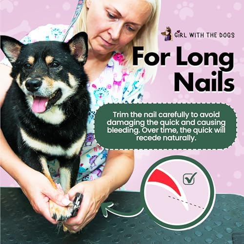 Pet Nail Clippers by Girl With The Dogs, Nail Clippers for Grooming and Claw Care for Cats/Dogs (Large)