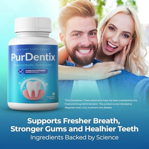 Oral Health Probiotic – 4-Strain Formula for Healthy Gums, Teeth & Fresh Breath – 90 Chewable Tablets