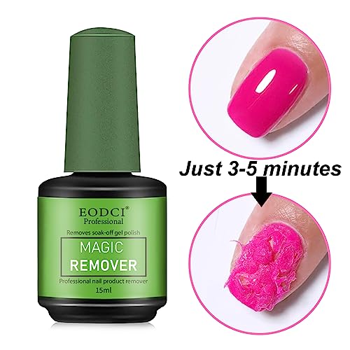 3Pcs Magic Nail Polish Remover, Soak-Off Quick,Quickly & Easily Professional Remove Gel Nail Polish, Gel Polish Remover for Nails
