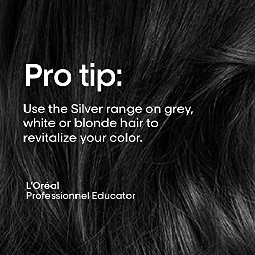 L'Oréal Professionnel Paris Color Depositing Purple Shampoo - Neutralizes Unwanted Yellow Tones For Natural, Color-Treated or Bleached, White & Blonde Hair