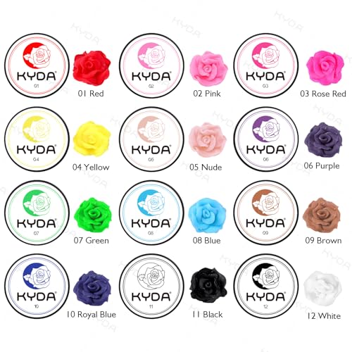 Ownest 12 Colors Sculpture Painting Nail Gel Set,3D Nail Carved Gel Sculpture Creative Painting Glue Soak Off UV,with 1 Carved Painting Pen