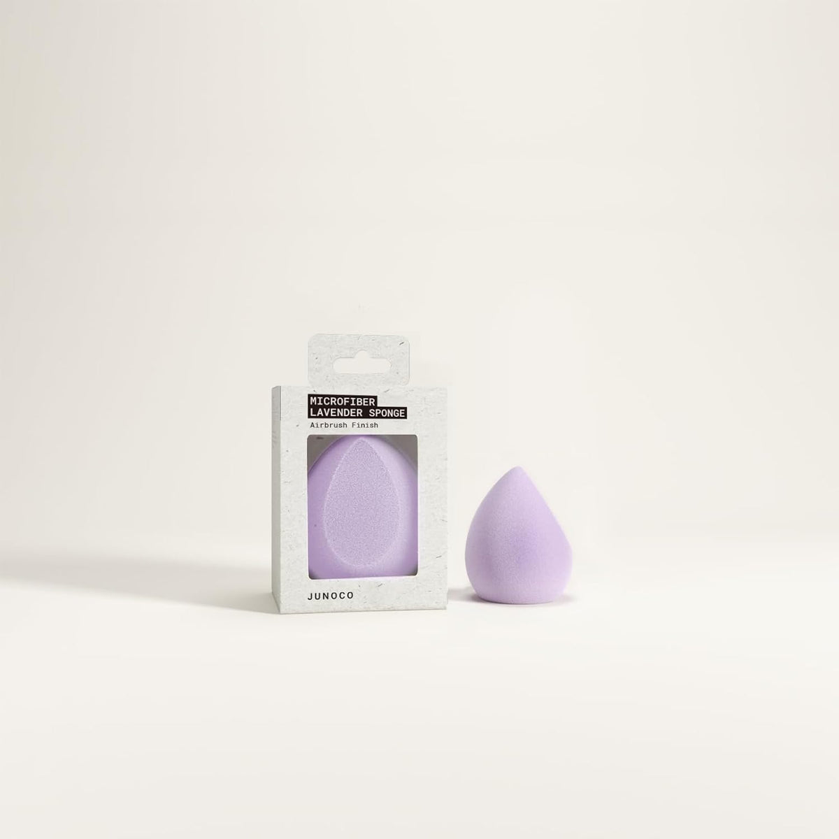 JUNO & Co. Microfiber Makeup Sponge, Dual Layer Technology for Full Coverage Flawless Makeup Blender for Foundation, Powder and Cream (Lavender Style and Purple Color)