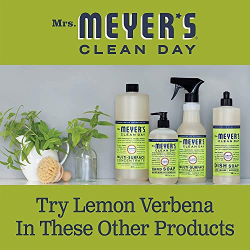 MRS. MEYER'S CLEAN DAY Hand Lotion for Dry Hands, Non-Greasy Moisturizer Made with Essential Oils, Lemon Verbena 12 Fl Oz (Pack of 3)
