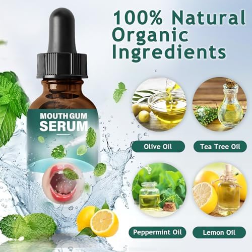 Gum Restore Drops for Receding Gums, Fast-Acting Gum Treatment, Soothes Gums & Promotes Regrowth, Reduce Dry Mouth and Bad Breath