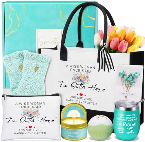 Retirement Gift for Woman,Best Cool Retirement Gifts for Coworker Teacher Nurses Boss Friends Mom Grandma Retirees, Funny Retired Gifts