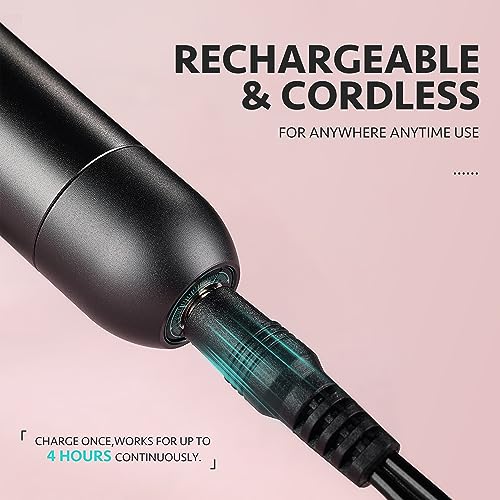 GAOY Cordless Nail Drill, Electric Nail File with 6 Drill Bits for Acrylic and Gel