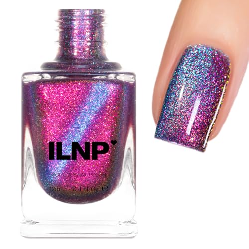 ILNP Flip Side - Pink to Blue Magnetic Shimmer Nail Polish - Vegan, Cruelty Free, Non Toxic