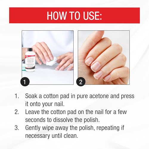 Supernail Pure Acetone Polish Remover, 8 oz (Pack of 6)
