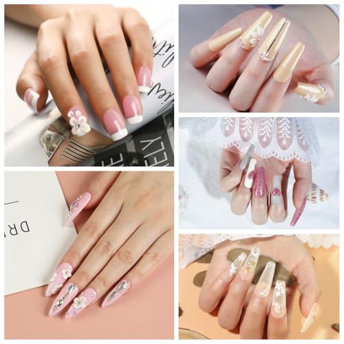 COSCELIA Acrylic Nail Kit for Beginners with Everything Nude Pink Clear Acrylics Powder with u v Light Glitter Decorations Professional Nails Kit Acrylic Set Gift for Women