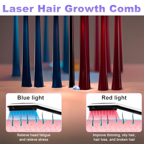 Laser Hair Growth Comb - Handheld Hair Growth Comb Device Promotes Hair Growth for Thicker, Healthier Hair