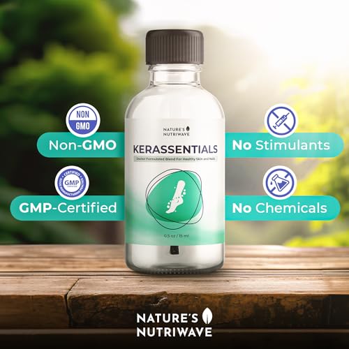 Kerassentials Oil, 8-IN-1 Plant-Based Formula, Natural Ingredients | Made in USA, No Stimulants, Non-GMO – 15ml, 1 Month Supply