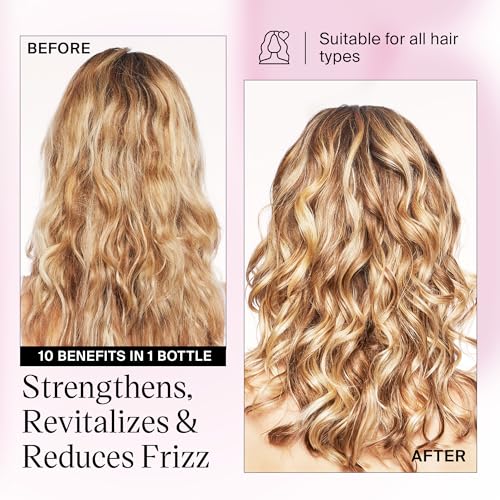 Eva NYC Mane Magic 10-in-1 Hair Conditioner, Sulfate-Free for Soft, Smooth, Strengthened Locks - All Hair Types, GMO-Free, 1L