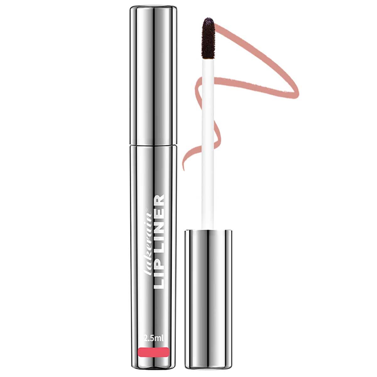 Peel Off Lip Liner Stain - Long-Lasting, Smudge-Proof, Waterproof Nude Matte Lip Tint, Non-Fading Peel Off Lip Color, Effortless Precision & Full Coverage, Vegan & Cruelty-Free, #2 Neutral Mauve