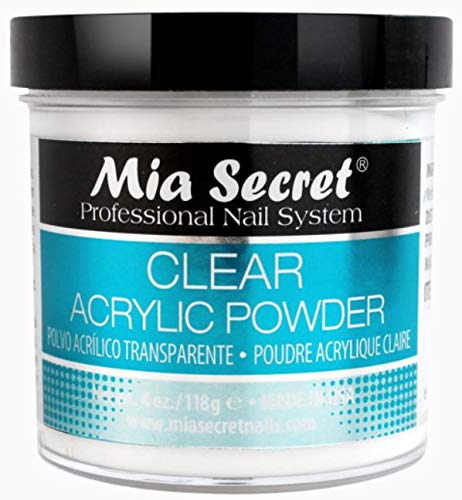 MIA SECRET 4 oz Acrylic Powder 3pc Set - Pink, Clear & White - Made in USA