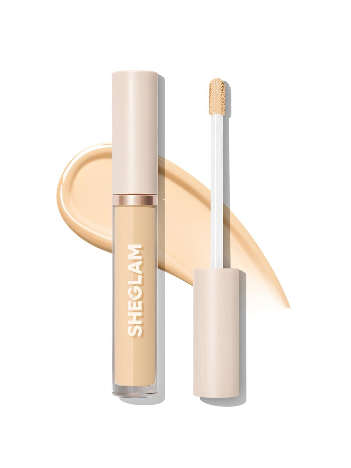 SHEGLAM 12HR Full Coverage Concealer Matte Finish Concealer Stick for Under Eye and Dark Circles - Butter Cream