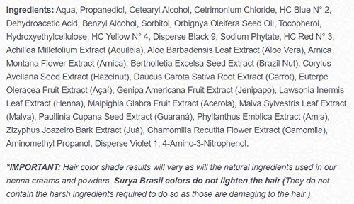 Surya Henna Dark Brown Cream 2.31 Oz. (4 Pack)