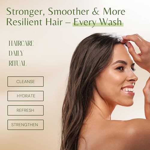 Tea Tree Oil Shampoo and Conditioner, Soothes Itchy & Dry Scalp, Deep Cleansing for Dandruff & Buildup, Hydrates & Refreshes, Sulfate Free, Women & Men, 16 fl oz Each