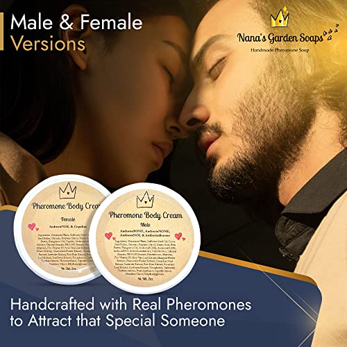 Nana's Garden Pheromone Body Cream + Soap Bar Combo 2oz/4oz Mens (AndrosteRone + AndrosteNone + Androstenol)